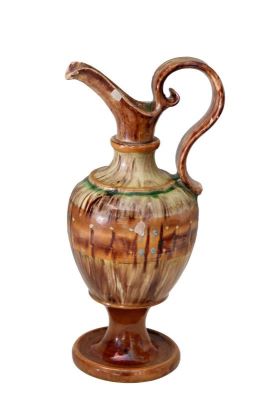 Cană decorativă, ceramică transilvăneană „de târg”