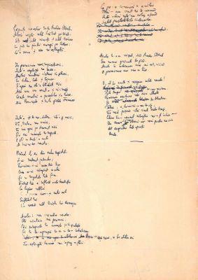 Manuscris - Mihail Sadoveanu; Poezii de dragoste scrise de Mihail Sadoveanu și trimise Valeriei Mitru, în perioada 26.I-9.XI.1942 (45 poezii)