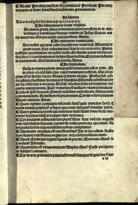 incunabul - Perottus, Nicolaus; Rudimenta grammatices