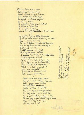 Manuscris - Mihail Sadoveanu; Poezii de dragoste scrise de Mihail Sadoveanu și trimise Valeriei Mitru, în perioada 26.I-9.XI.1942 (45 poezii)