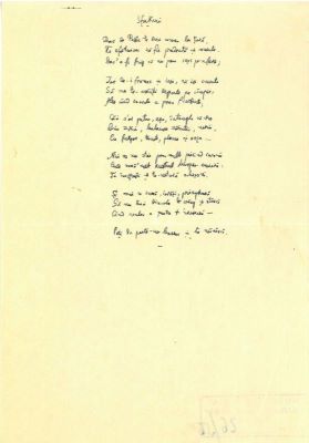 Manuscris - Mihail Sadoveanu; Poezii de dragoste scrise de Mihail Sadoveanu și trimise Valeriei Mitru, în perioada 26.I-9.XI.1942 (45 poezii)
