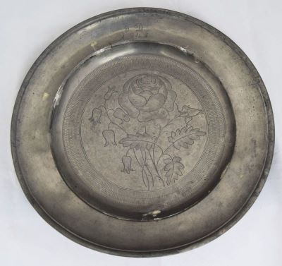 Dambach, Franz; Farfurie din cositor