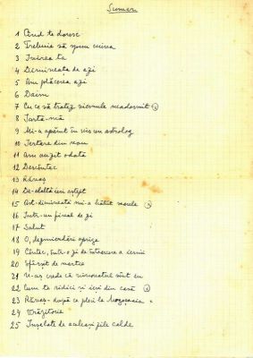 Manuscris - Mihail Sadoveanu; Poezii de dragoste scrise de Mihail Sadoveanu și trimise Valeriei Mitru, în perioada 26.I-9.XI.1942 (45 poezii)