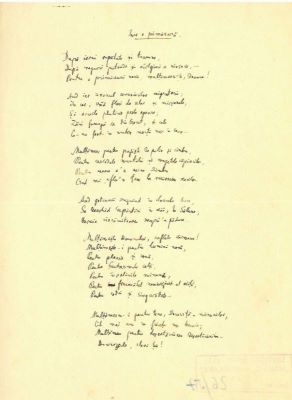 Manuscris - Mihail Sadoveanu; Poezii de dragoste scrise de Mihail Sadoveanu și trimise Valeriei Mitru, în perioada 26.I-9.XI.1942 (45 poezii)