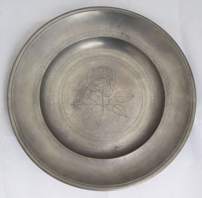Meldt, Samuel; Farfurie de cositor