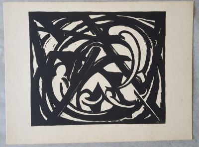 Linogravură - Mattis-Teutsch, Hans; Compoziție