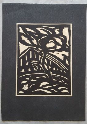 Linogravură - Mattis-Teutsch, Hans; Peisaj III