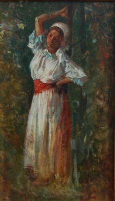 Pictură de șevalet - Vermont, Nicolae; Țărancă