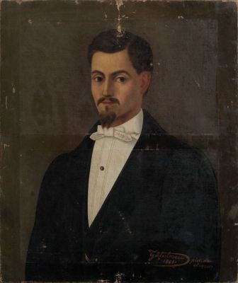 Pictură de șevalet - Gâțulescu, Teodor; Teodor Gâțulescu - Autoportret