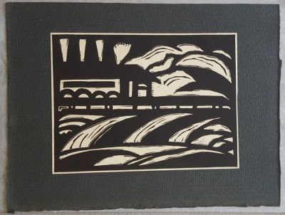 Linogravură - Mattis-Teutsch, Hans; Peisaj IV