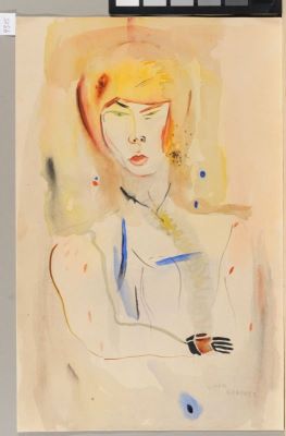Acuarelă - Brauner, Victor; Portret de femeie