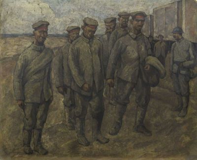 pictură de șevalet - Ressu, Camil; Prizonieri