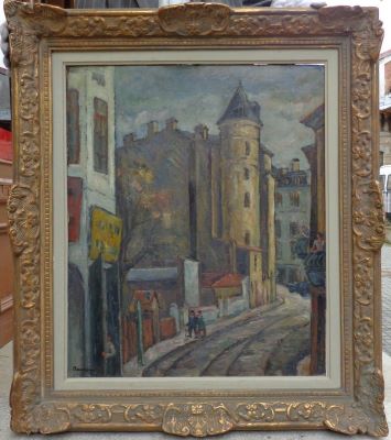 pictură de șevalet - Bunescu, Marius; Strada Belvedere