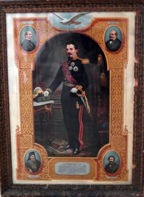 cromolitografie - Resmeriță, Alexandru; Alexandru Ioan Cuza cu principalii săi colaboratori