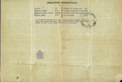 manuscris - Nicolae Iorga - autor; Telegramă adresată de Nicolae Iorga lui Petre Locusteanu, la redacția ziarului „Viitorul“