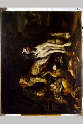 pictură de șevalet - Fyt, Jan; Vânat păzit de câini