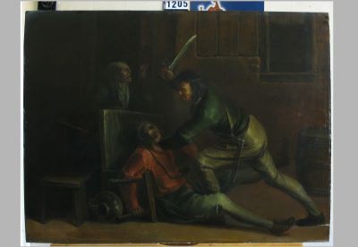 pictură de șevalet - Venne, Pseudo van de; Încăierare între țărani