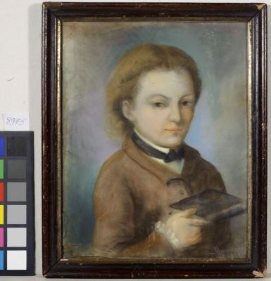 pastel - Munkácsy, Mihaly; Portret de bărbat