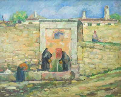 pictură de șevalet - Dărăscu, Nicolae; Cișmea la Balcic