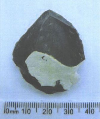 așchie; Èclat cortical