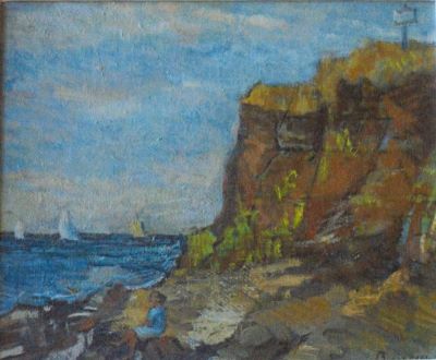pictură de șevalet - Bunescu, Marius; Faleză la Constanța