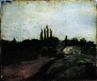 pictură de șevalet - Aman, Theodor; Car cu boi