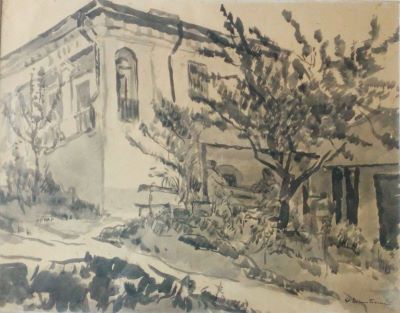 grafică de șevalet - Dimitrescu, Ștefan; Peisaj