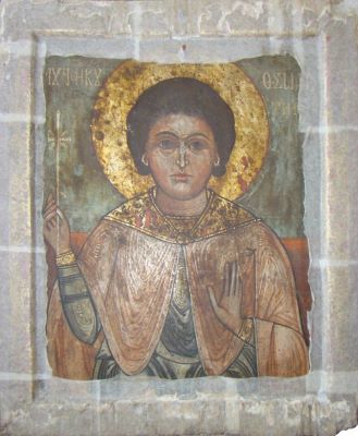 icoană - Constantin Zugravul; Sf. Teodor Tiron