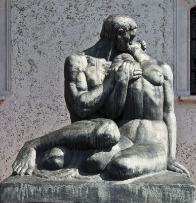 sculptură - Han, Oscar; Sărutul
