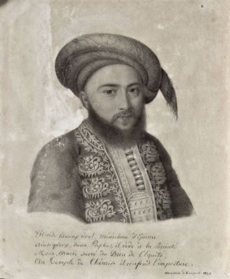 gravură - Mondonville, Henri de; Iancu Văcărescu