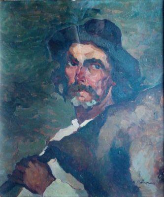 pictură de șevalet - Băeșu, Aurel; Cap de expresie