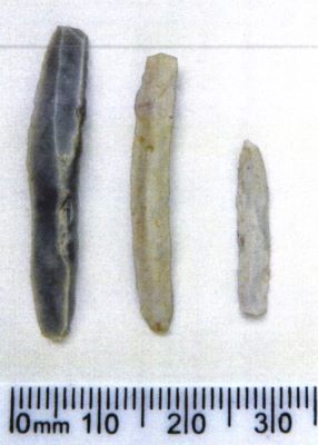 așchie; Microgravette (3 piese)
