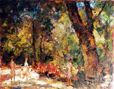 pictură de șevalet - Mützner, Samuel; Cișmigiu